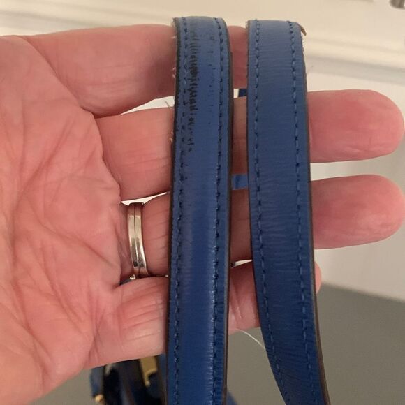 Ralph Lauren Blue Leather Purse - Picture 9 of 11